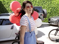 Pijpbeurt, Bruinharig, Rondborstig, Gek, Naakt, Rijden, Trio