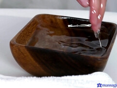 18 años, Asombroso, Culo, Loco, Lesbiana, Masaje, Aceite, Mojado