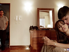 Blasen, Braunhaarige, Fussjob, Handjob, Hd, Latina, Masturbation, Zierlich