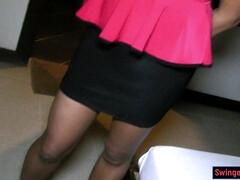 素人, フェラチオ, ゲーム, 自家製, ホテル, 淫乱熟女, 現実, タイ