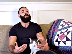 フェラチオ, フェティッシュ, ゲイ, 毛深い, 手コキする, キス, 現実, タトゥー