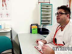 デカチン, ブロンド, 巨乳な, 医者, ドイツ人, Hd, 淫乱熟女