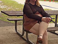 Im Gonna Tease You with My Big Fat White Juicy Ass, Thick Legs and Thighs Till You Start Moaning Cumming