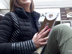 Blonde, Tir de sperme, Tchèque, Allemand, Hard, Petite femme, Réalité, Adolescente