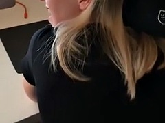 Gros seins, Sucer une bite, Hard, Léchez, Bureau, Pov, Nénés