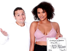 Grote kont, Grote lul, Pijpbeurt, Hondjeshouding, Zwart, Interraciaal, Kort haar, Tiener