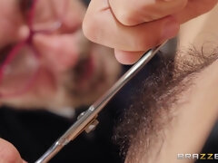 Barber store ballz deep buttfuck