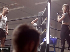 Блондинки, Минет, Двойное проникновение, Секс без цензуры, Два парня и девушка, Спорт, Втроем, Сиськи