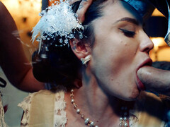 Schwarz, Blasen, Kleid, Piercing, Muschi, Tätowierung, Tanga, Vibrator