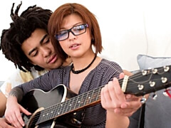 Cul, Grosse bite, Sucer une bite, En levrette, Rousse roux, Maigrichonne, Adolescente, Nénés