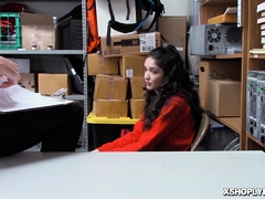 Officer punished teen suspect with his cock