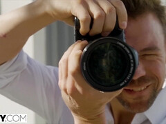 Rubia, Mamada, Estilo perrito, Abierta, Lamidas, Pequeña, Montar, Tetas