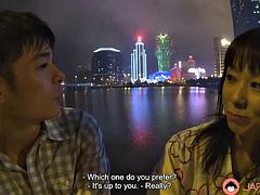 Asuka and her lover are enjoying the sights then to the hotel to fuck