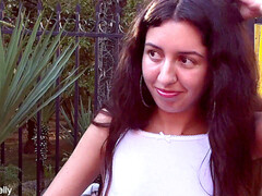 Russian pick up, big cock, amateur threesome