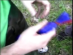 アナル, イく瞬間, ゲイ, アウトドア