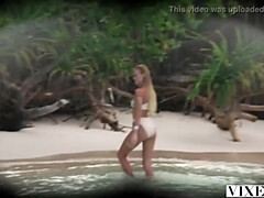 Blonde, Sucer une bite, Éjaculation interne, En levrette, Léchez, De plein air, Chatte, Nénés
