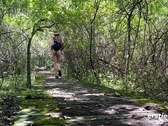 Amateur, Cul, Masturbation, De plein air, Chatte, Solo, Nénés, Jouets