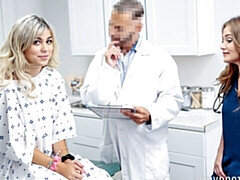 デカチン, フェラチオ, 医者, 女 人男 人, なめる, 自然山雀, ティーン, オッパイの