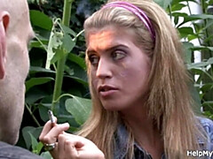 Grosser schwanz, Blasen, Gehörnter ehemann, Tschechisch, Im freien, Rasiert, Jungendliche (18+), Ehefrau