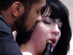 Anal, Cul, Bondage domination sadisme masochisme, Sucer une bite, Brunette brune, Femelle, Cuir, Esclave