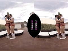 VR 4K Lesbian compilation scissoring squirting and more on virtual reality