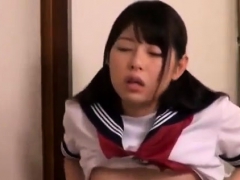 Amateur, Asiático, Japonés, Adolescente, Tetas