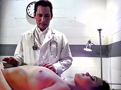 Dominated slut fucked hard by huge cocks