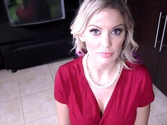 美女, ブロンド, フェラチオ, バック, Hd, 淫乱熟女