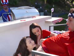 デカパイ, 茶髪の, コンドーム, フェティッシュ, 自然山雀, アウトドア, オマンコ, オッパイの