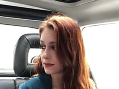 Anal, Culo, Coche, Sexo duro, Tetas naturales, Público, Pelirrojo, Adolescente