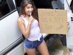 Asiatique, Grosse bite, Sucer une bite, Voiture, Gorge profonde, Monstre, De plein air, Adolescente