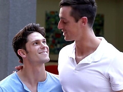 Grosser schwanz, Blasen, Schwul, Handjob, Hd, Küssen, Pornostars