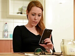 Slender young model in sexy panties Foxy Sanie fucked in the kitchen