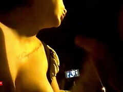 Cul, Gros seins, Sucer une bite, Brunette brune, Queue, Chatte