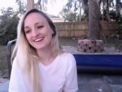 Amateur, Rubia, Masturbación, Al aire libre, Adolescente, Camara web