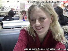 two blonde blowing schlong in a McDonald's toilet