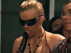 squirting on public stage