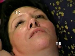 Enthousiasteling, Grote mammen, Fetisj, Harig, Hardcore, Ondergoed, Nylonstof, Tieten likken