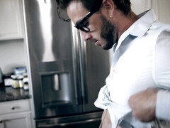 Grote lul, Pijpbeurt, Bruinharig, Diep in de keel