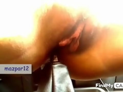 Enthousiasteling, Kont, Auto, Huisgemaakt, Masturbatie, Kut duiken, Alleen, Webcamera