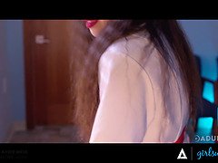 Gros cul, Face assise, Doigter, Lesbienne, Léchez, Chatte, Réalité, Plan cul à trois