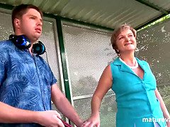 18, デカチン, デカパイ, エロ熟女, チン, 祖父, お婆さん, 剃毛