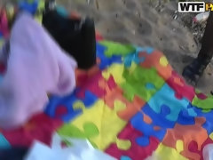 Tacones, Lencería, Masturbación, Público, Pelirrojo