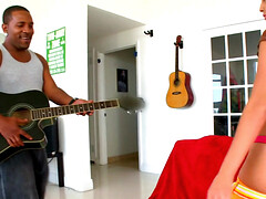 Latina teen Abby couldn't resist a black stud