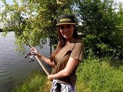 Big boobs brunette from France fucks a random stranger