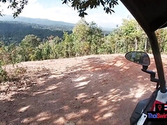 アジア人, デカチン, フェラチオ, 巨乳な, カップル, チン, ハメ撮り, タイ