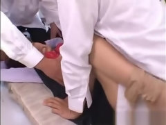 Asiático, Bukkake, Corridas, Grupo, Japonés, Tragarse, Maestra, Adolescente