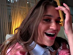 Grosser schwanz, Blasen, Handjob, Masturbation, Pov, Schlampe, Ablutschen, Titten