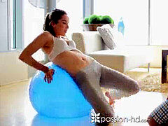 Blasen, Braunhaarige, Aufs gesicht abspritzen