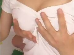 Tetas grandes, Mamada, Consolador, Corridas faciales, Japonés, Trio, Juguetes